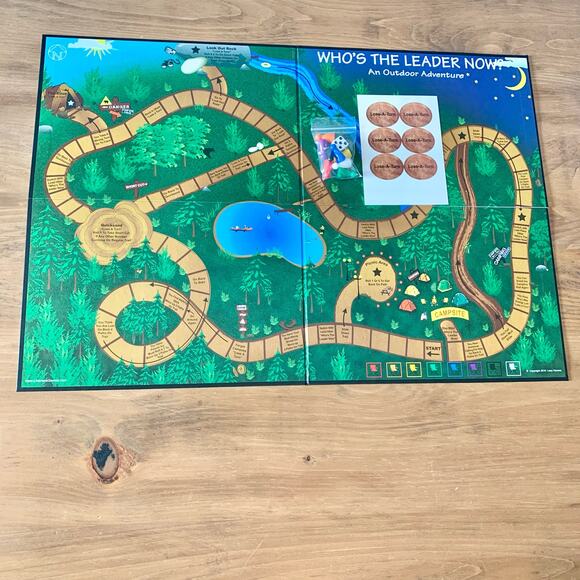 WHO'S THE LEADER NOW An Outdoor Adventure BOARD GAME 2-8 Players COMPLETE - Picture 5 of 8